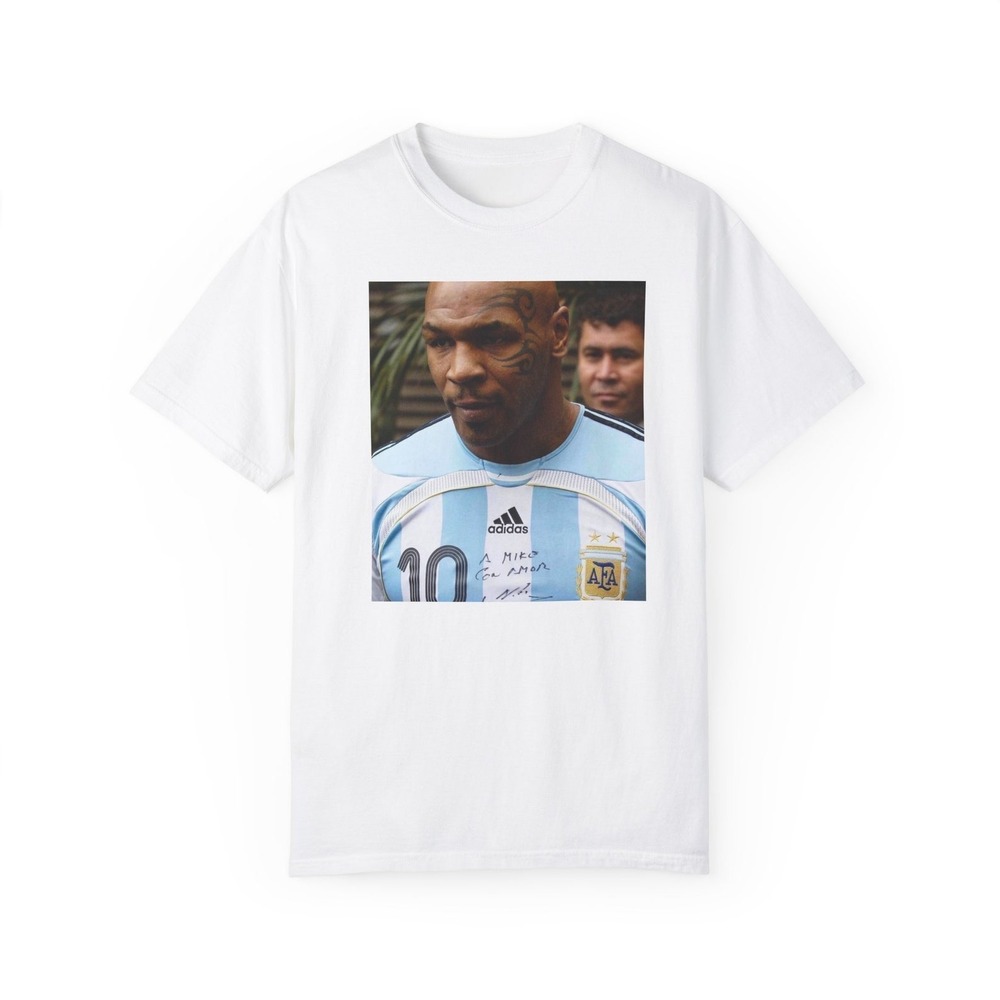 Mike Tyson In Maradonas Argentina Shirt